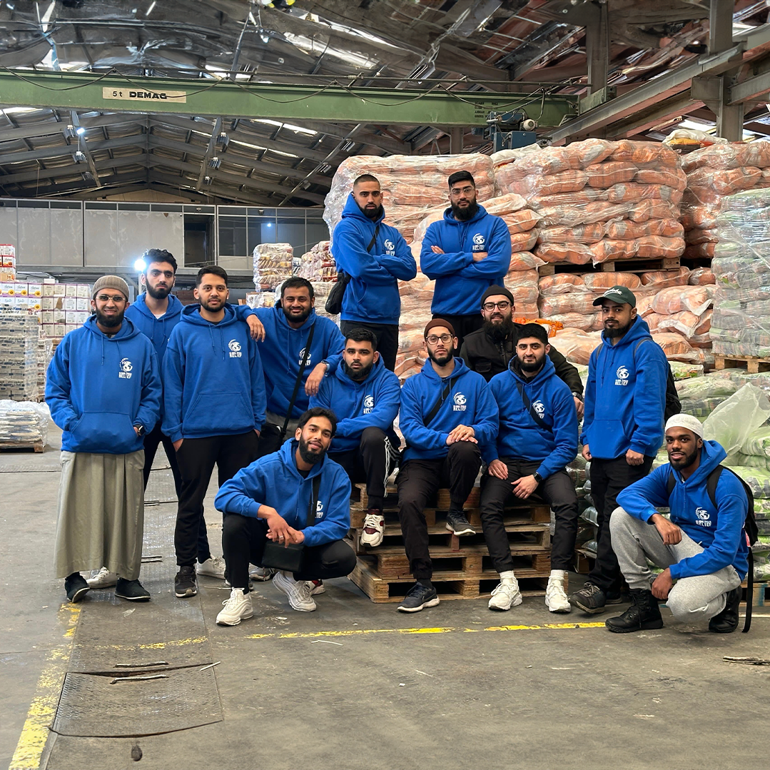 group of volunteers